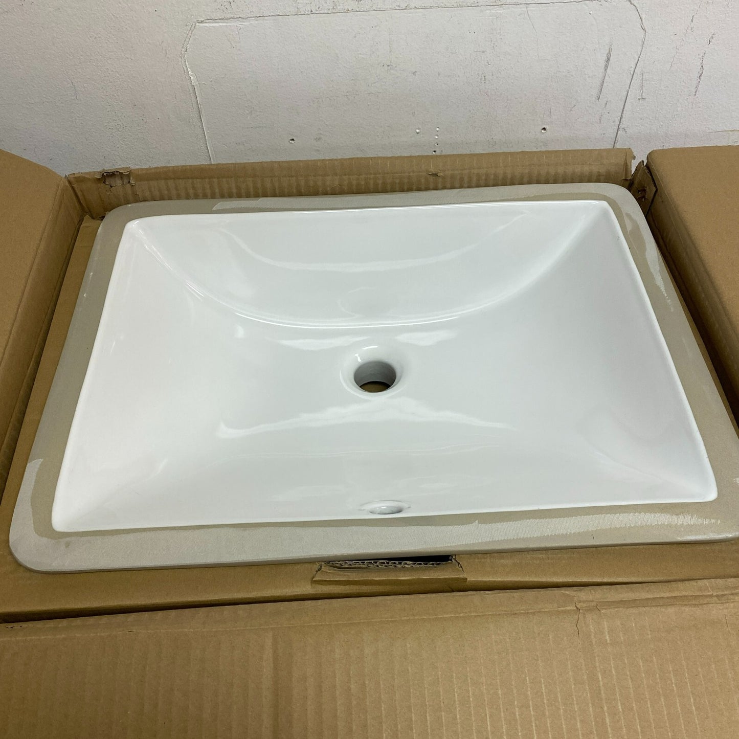 Signature Hardware 20'' x 15'' x 6.69'' Rectangular Porcelain Undermount B,,,,,,