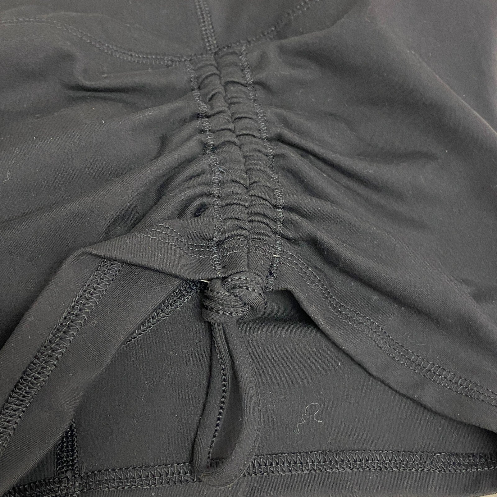 DSG Twitch + Allison Womens 3 in UHR Ruched Short Pure Black Solid BOSSW22106