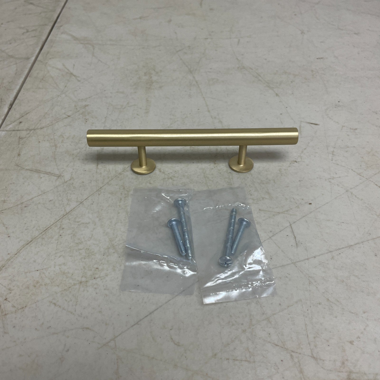 Signature Hardware 6" Diehl Adjustable Round Brass Drawer Pull - Satin Brass