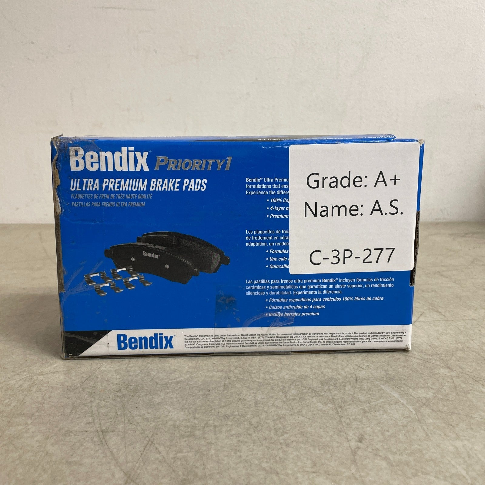 Bendix CFC906 Ceramic Front Brake Pads for Lexus ES300 ES330 Toyota Camry Avalon