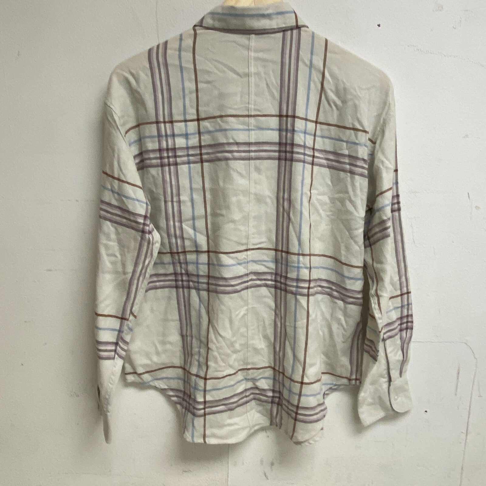 Alpine Design Women's Journey Oversized Flannel Shirt Mauve Mushroom Arrow Plaid