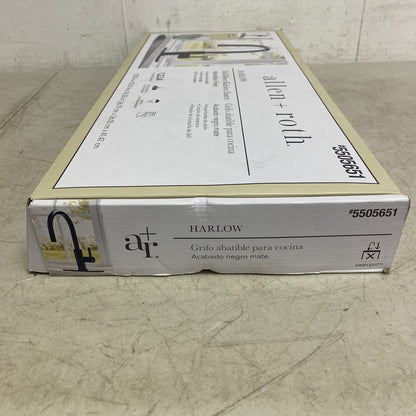 allen+roth Harlow Matte Black Single Handle Deck-mount Handle Commercial 5505651