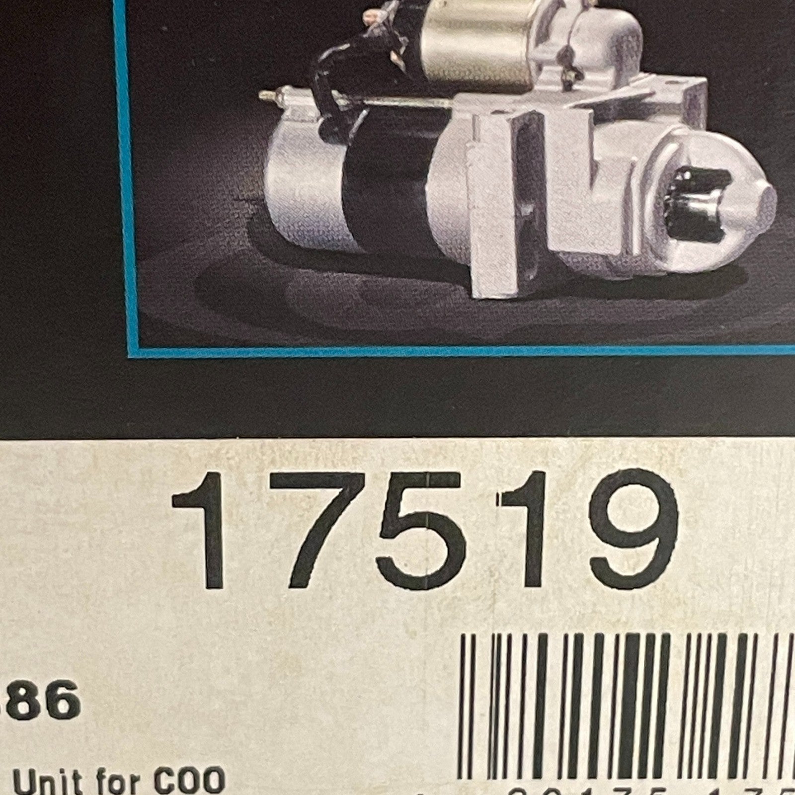 Quality-Built 17519 Remanufactured Starter Motor 12V