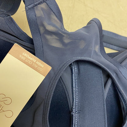 Calia Women High support Go All Out Zip Front Bra Ardosia Slate WAX17103 New