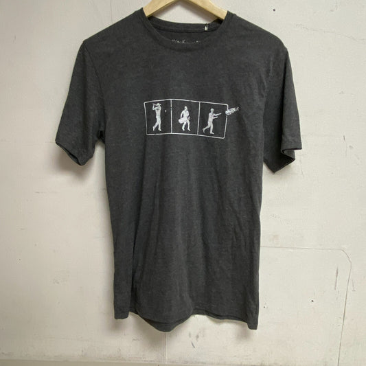 Walter Men Hage P11 Graphic Tee Quit Dark Htr Grey Short Sleeve MGA11437VC