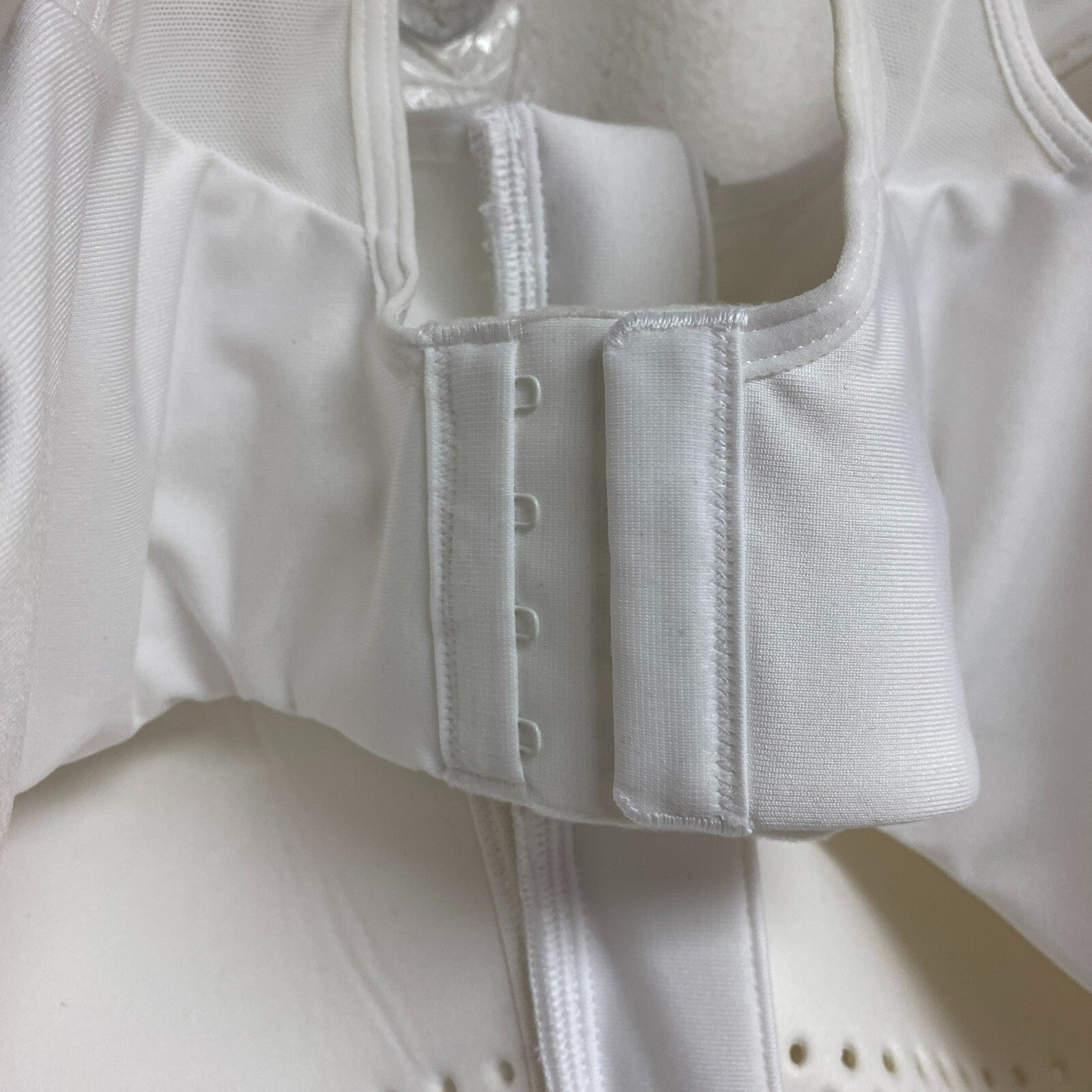 Calia Women High support Go All Out Zip Front Bra Pure White WAX17103EW