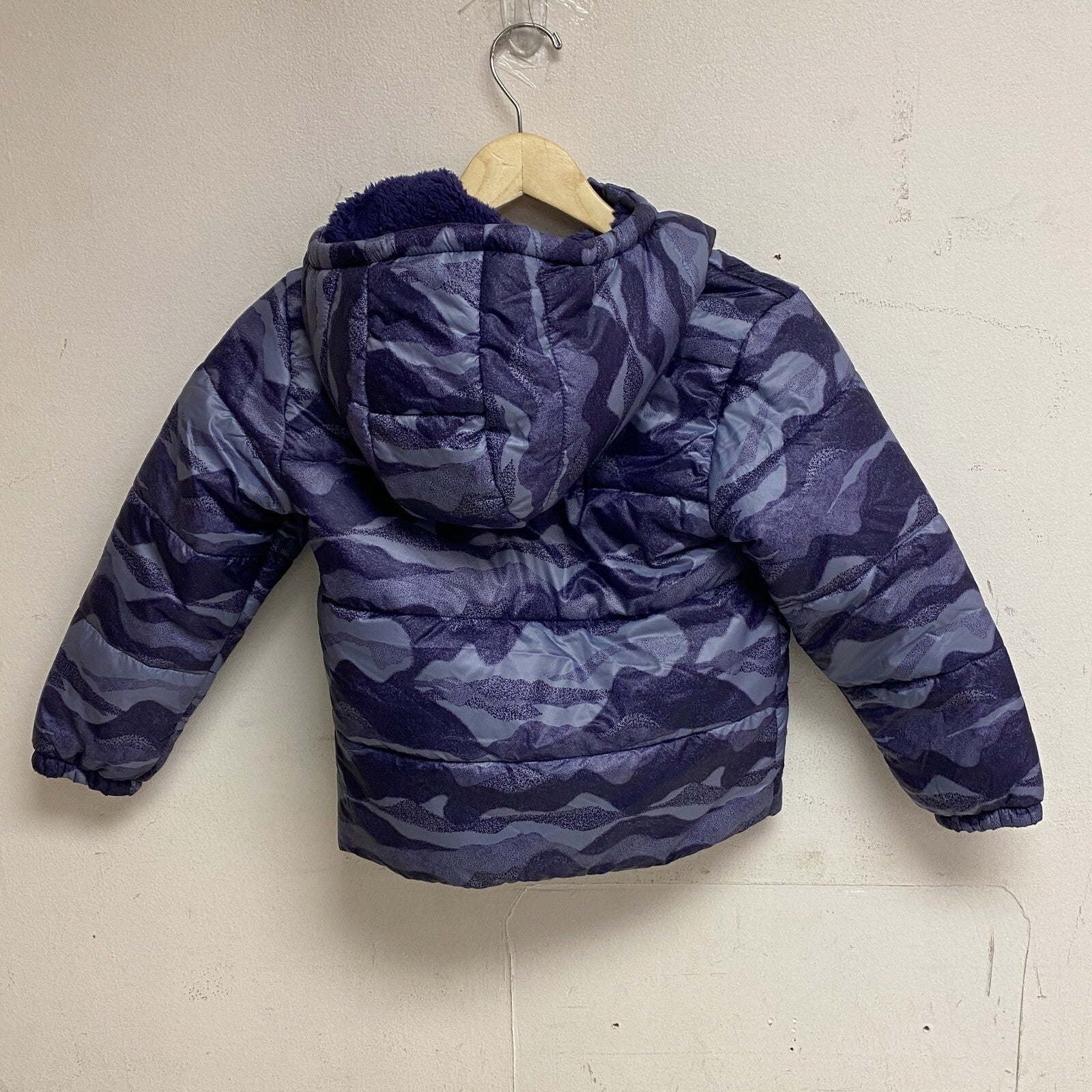 DSG Boys Insulated Puffer Jacket PRT Midnight Purple DOT Camouflage DOG23501PRTA