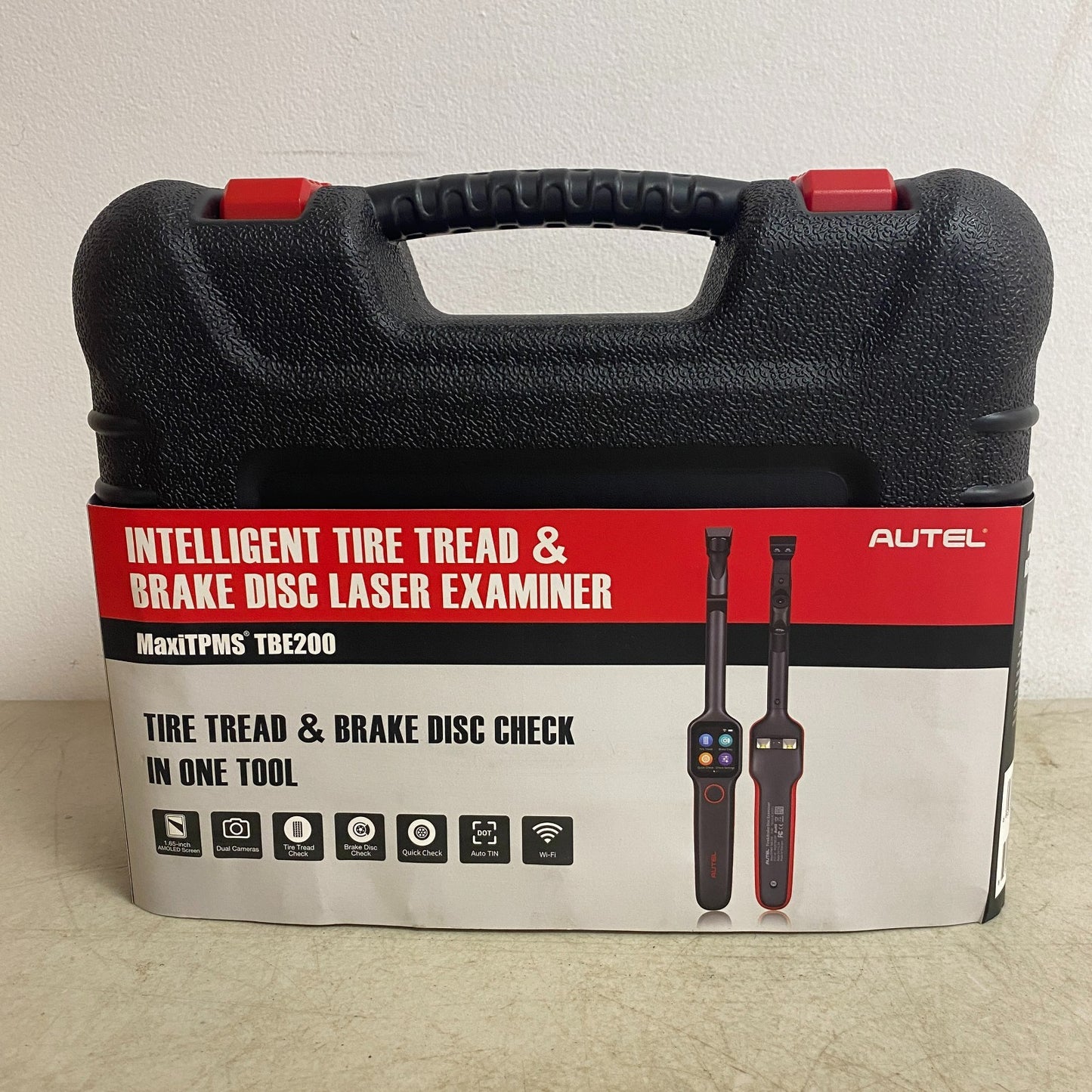 AUTEL MaxiTPMS TBE200 Laser Tire Tread & Brake Disc Wear Examiner Black
