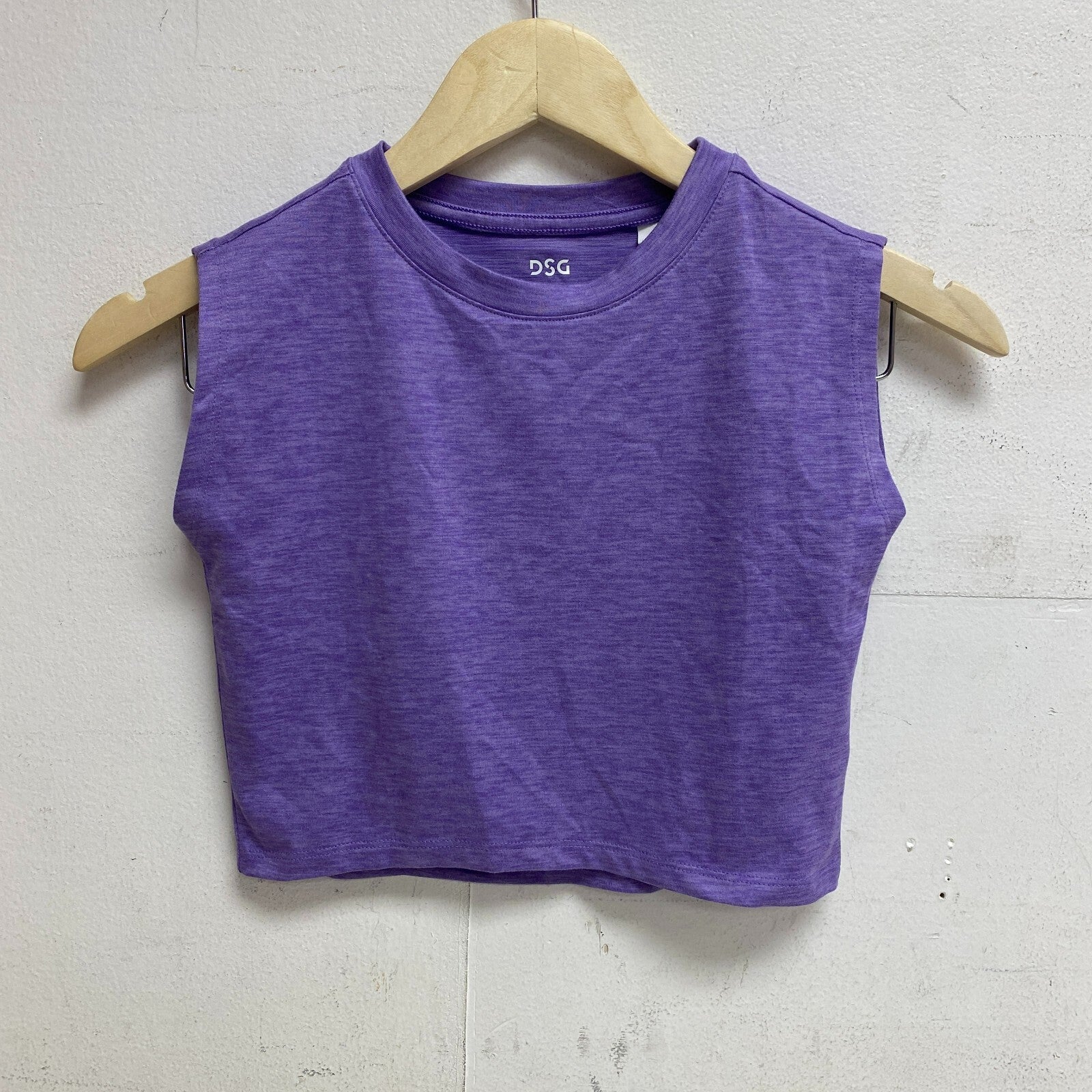 DSG Girls Performance Muscle Tank Electric Violet Solid Sleeveless DAG13100
