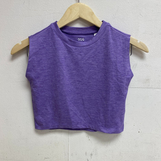 DSG Girls Performance Muscle Tank Electric Violet Solid Sleeveless DAG13100