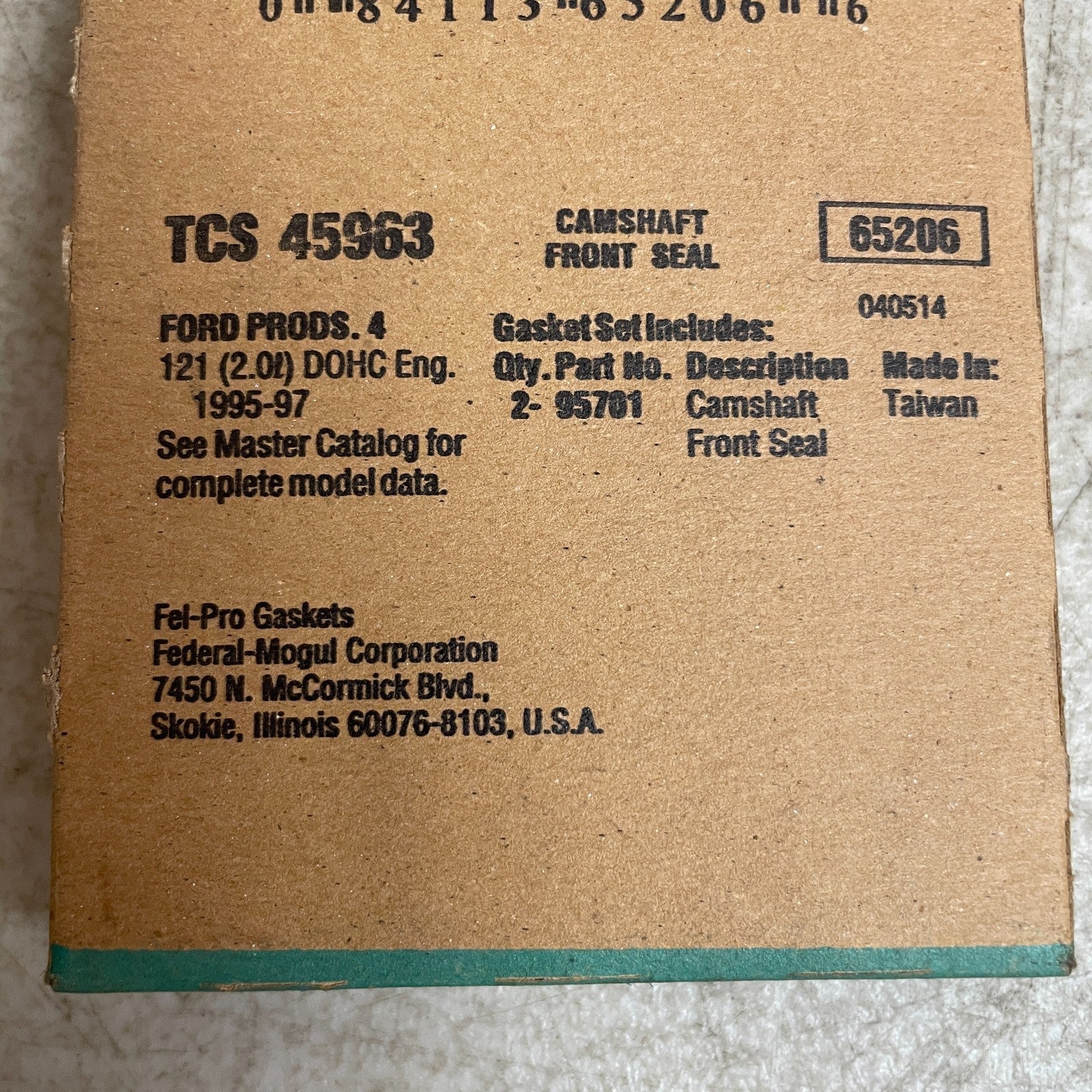 FEL-PRO TCS45963 Camshaft Seal Kit Engine Front 2000-2004 Ford Focus