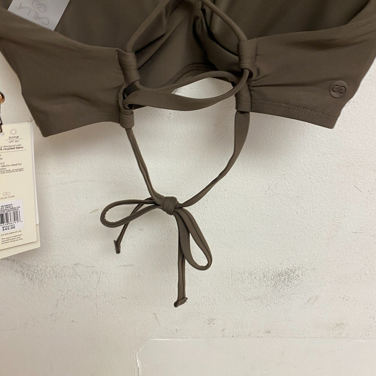 Calia Women's Triangle Bikini Top Coffee Grounds WSA23201