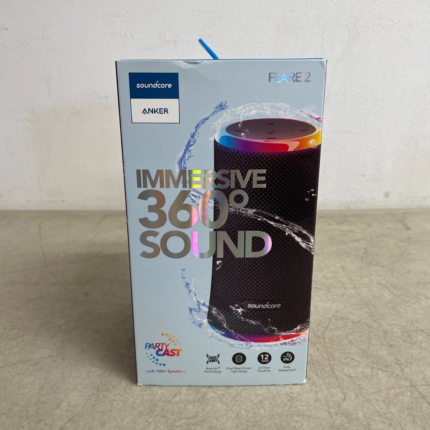 Anker Soundcore Flare 2 20W Bluetooth Speaker 360° Sound IPX7 Waterproof 12h