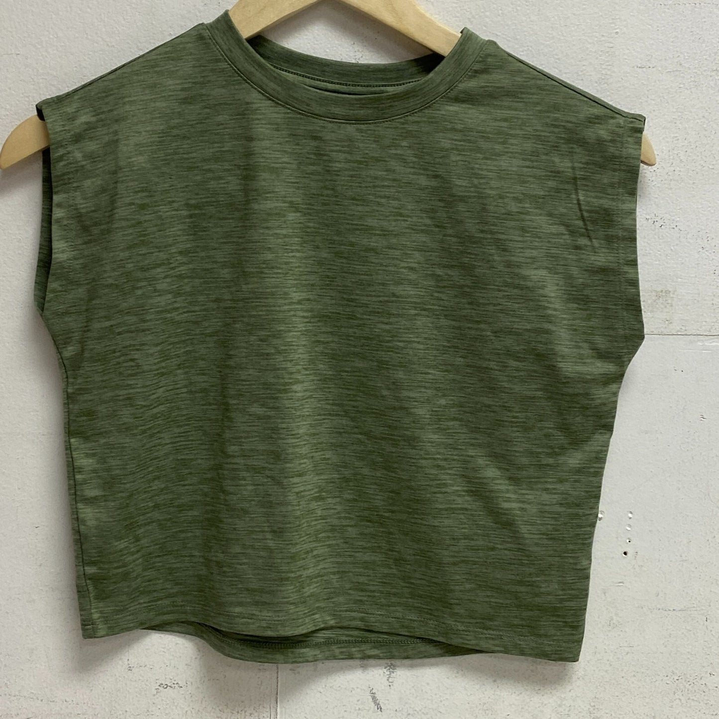 DSG Girls' Performance Muscle Tank Olive Leaf DAG13100 Sporty Training Fitness