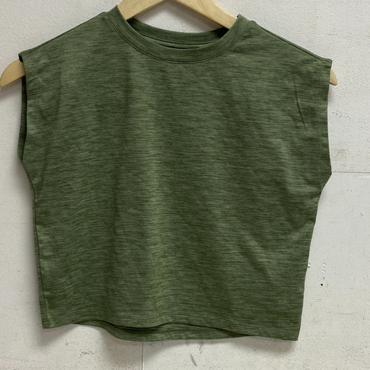 DSG Girls' Performance Muscle Tank Olive Leaf DAG13100 Sporty Training Fitness