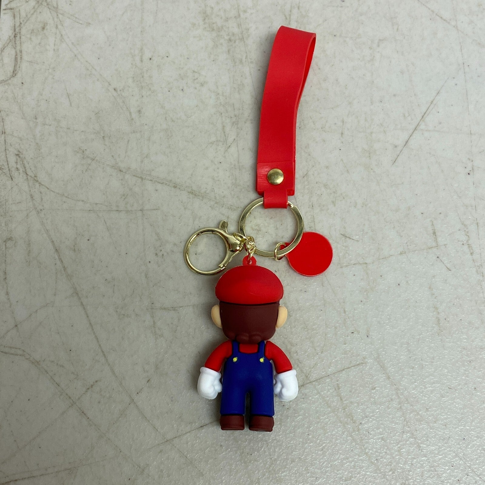 Assorted Silicone Mario Bros Keychain With Mario Accessory