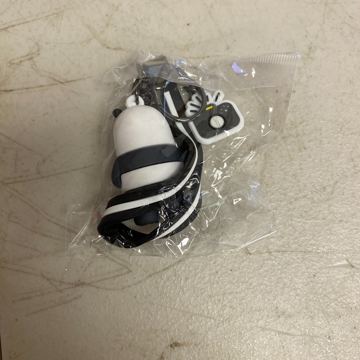 Assorted Silicone We Bare Bears Panda Bear Keychain With Camera Accessory