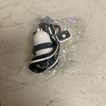 Assorted Silicone We Bare Bears Panda Bear Keychain With Camera Accessory