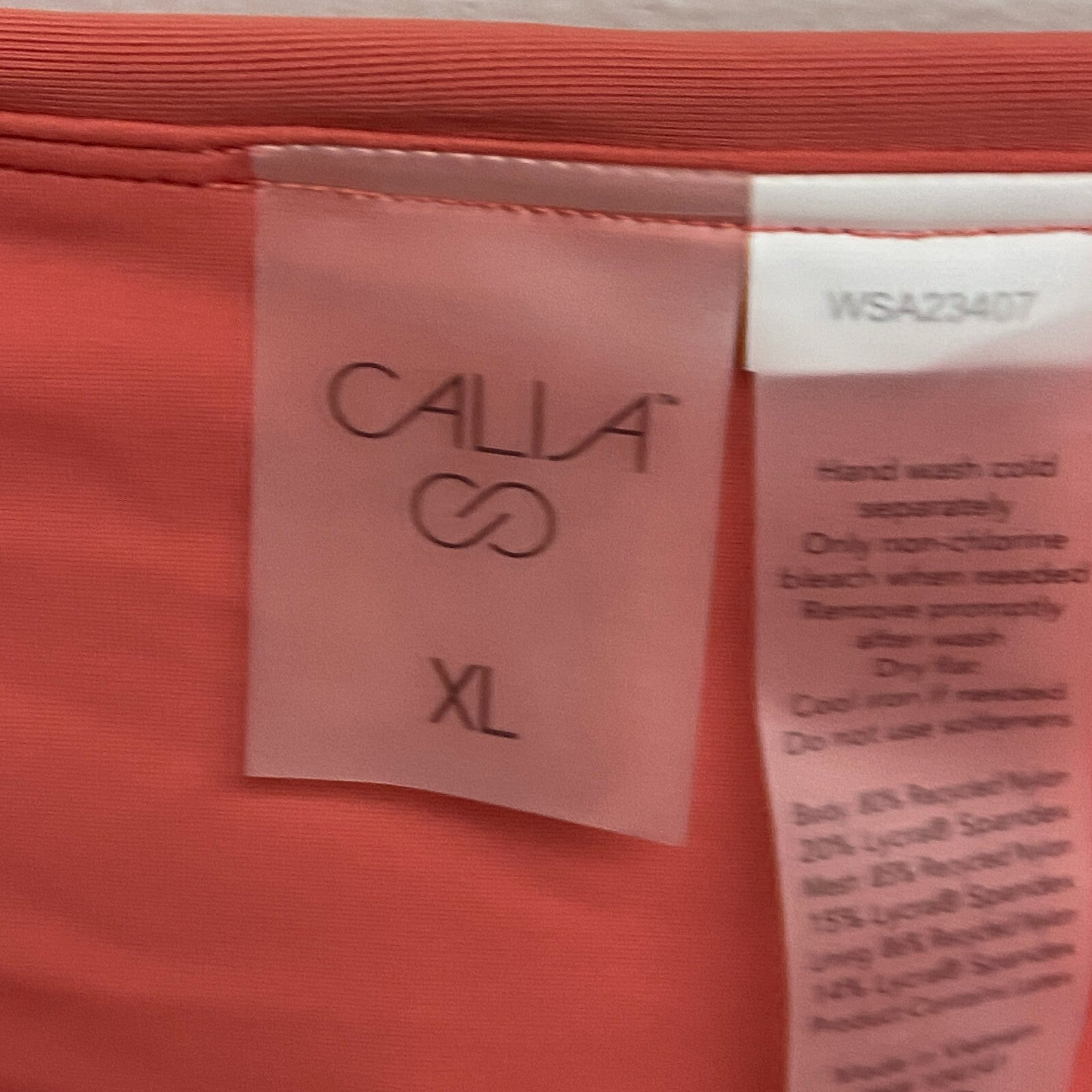 Calia Womens Shirred V Front High rise Bttom Guava Pink Solid WSA23407