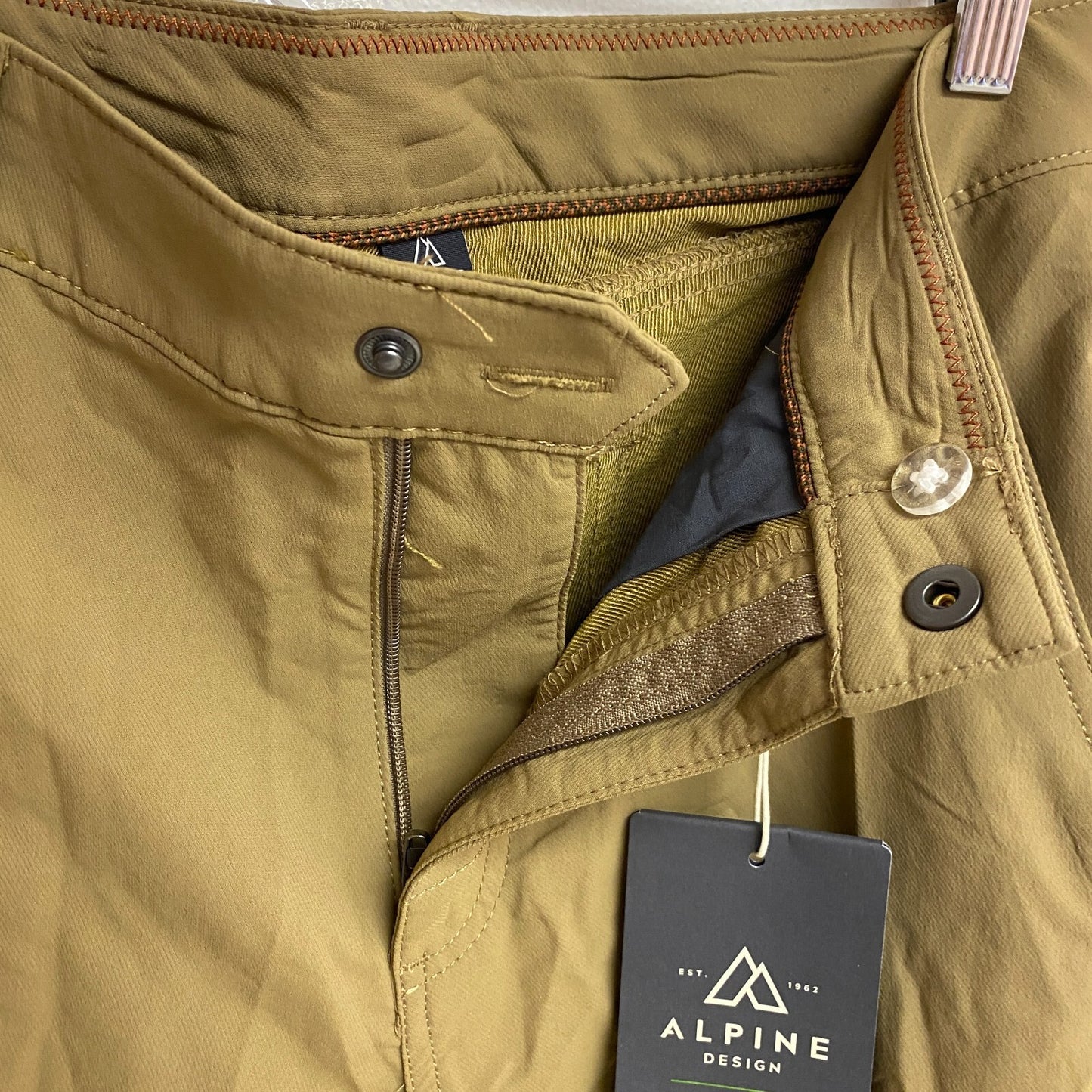 Alpine Design Men's M AD Straight Trailhead Tech Pant Ermine Brown ADM20900 New!