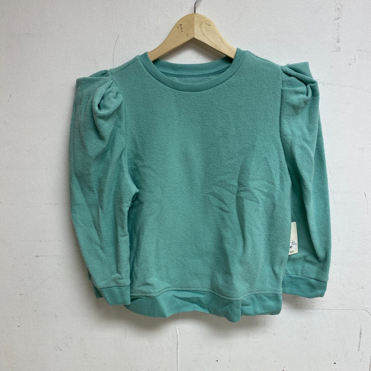 ANA Women's Puff Long Sleeve Crew Neck Sweater Sz S Color: Wasabi  84209580067