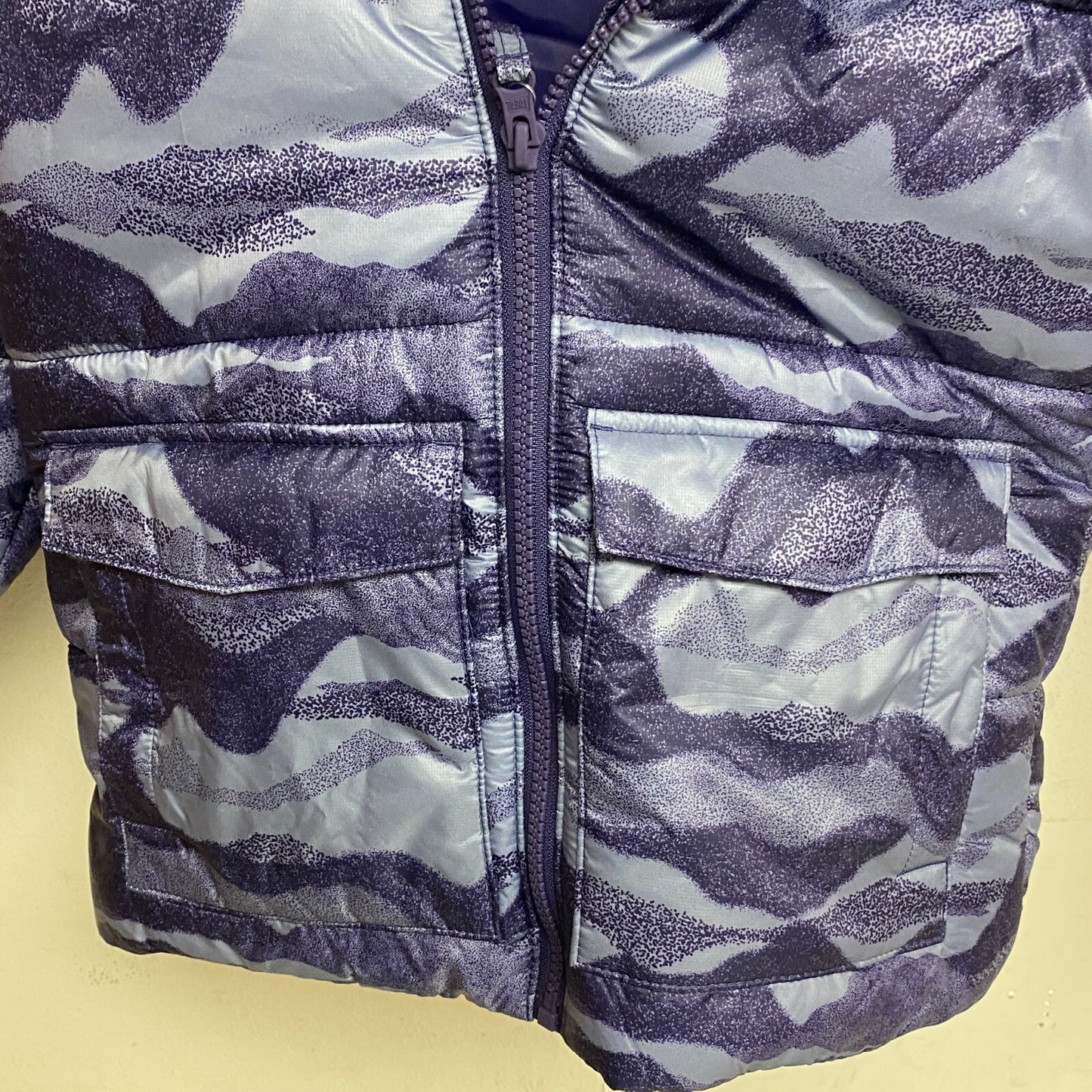 DSG Boys Insulated Puffer Jacket PRT Midnight Purple DOT Camouflage DOG23501PRTA