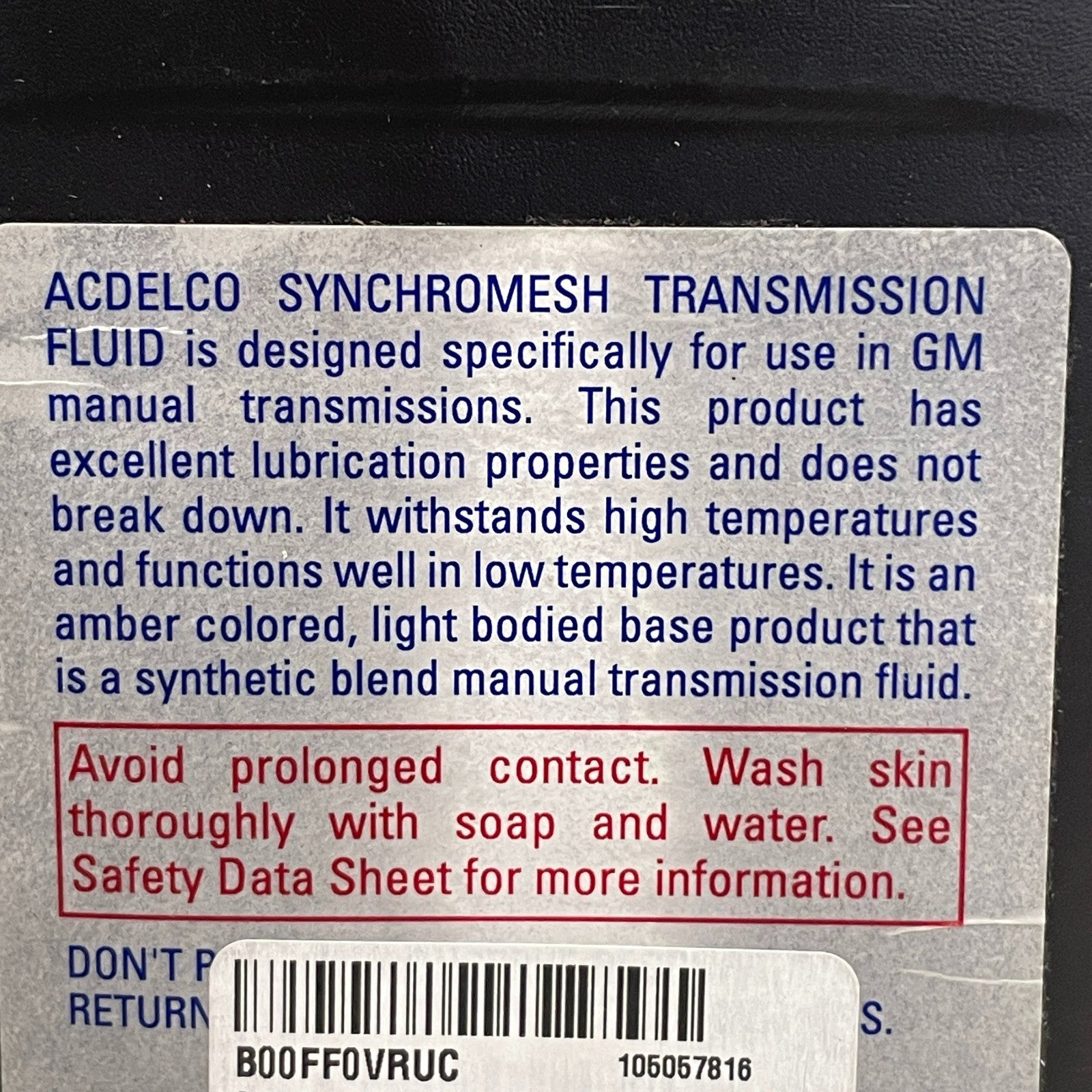 Genuine GM Rear Axle Fluid SAE 75W-85 1 Quart Synthetic Gear Oil 1930045