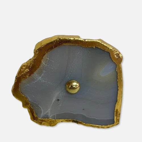 Signature Hardware Biviere White Agate Cabinet Knob 446997