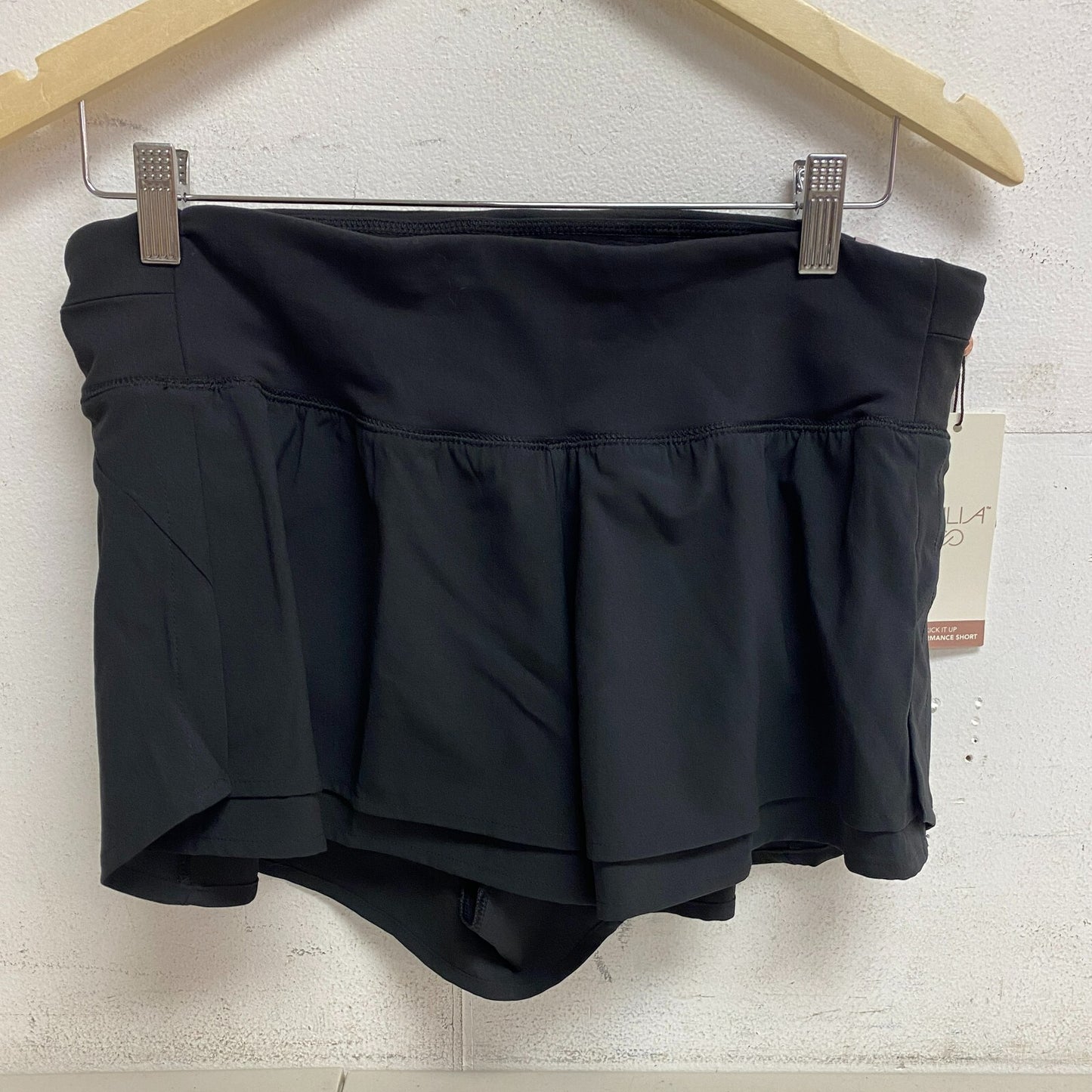 CALIA Women's 3 in Kick It Up Mid Rise Relaxed Shorts Pure Black Summer WAX12261