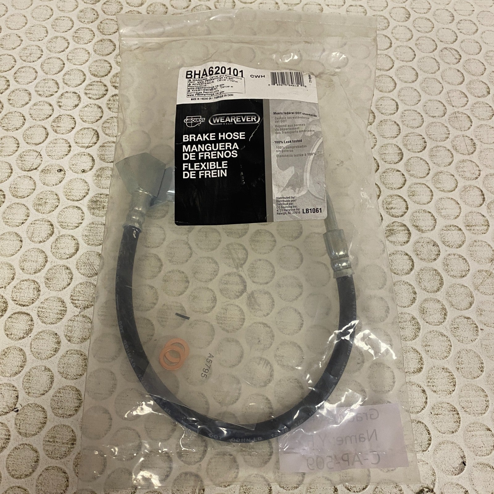 Carquest Wearever Brake Hydraulic Hose 19.75 in BHA620101