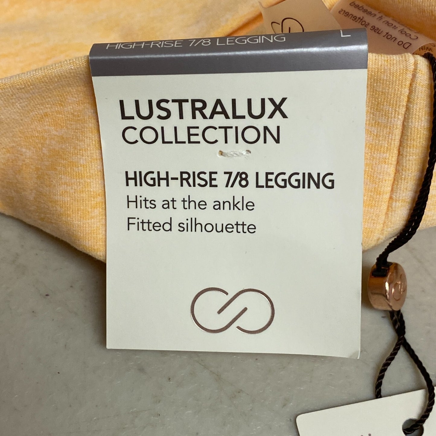 CALIA Women's LustraLux 7/8 Legging Ankle Slim Fit Sunrise Orange WAX32266 New