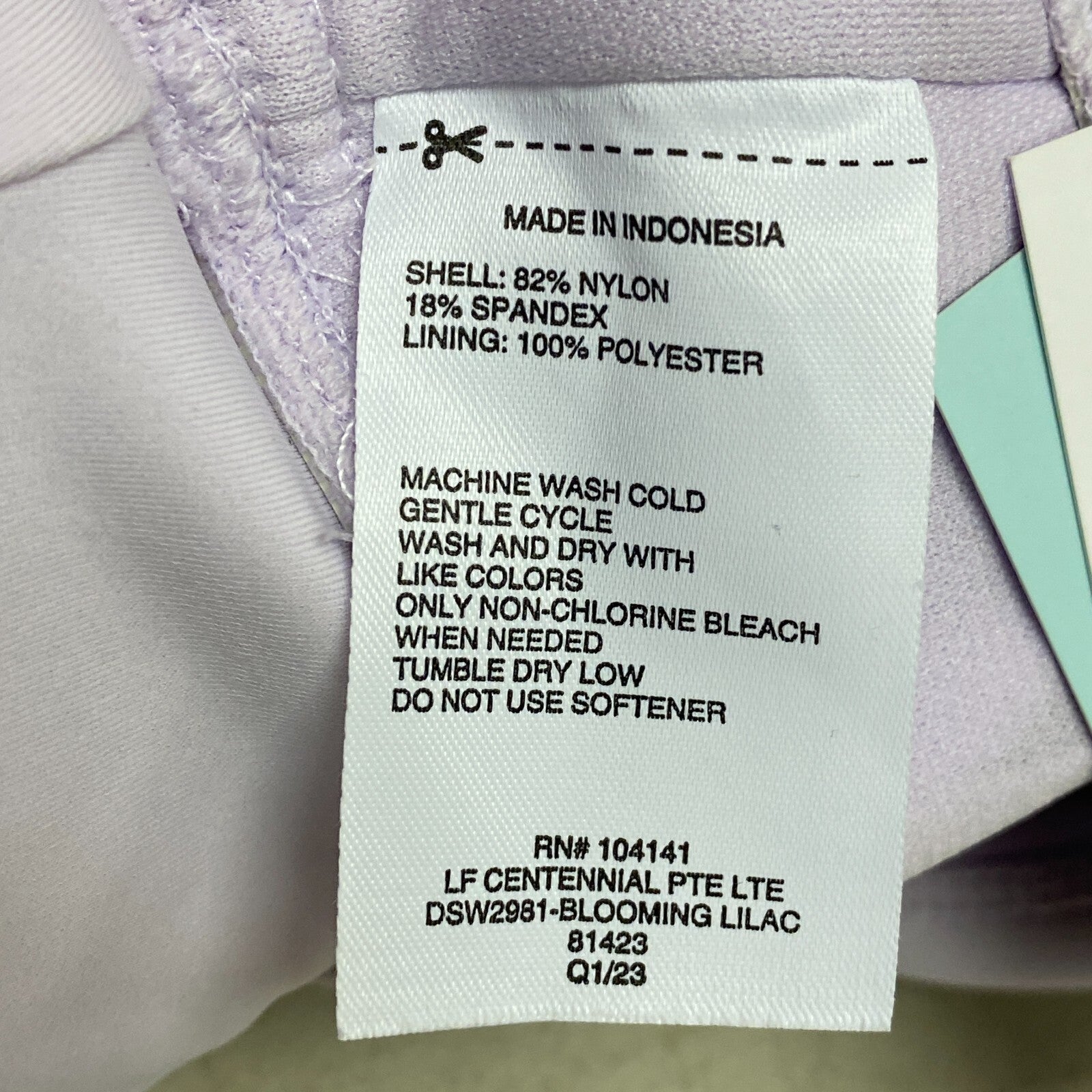 DSG Women's Rexi Swim Bralette Top Halter Straps Blooming Lilac DSW2981 New