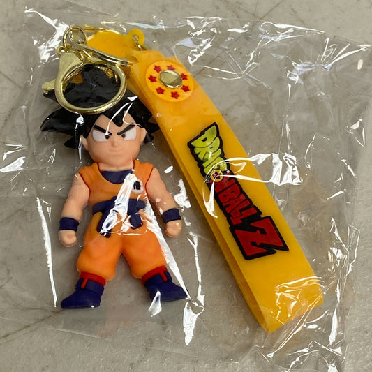 New Assorted Silicone Dragon Ball Z Keychain With Base Goku Accessory Keyring