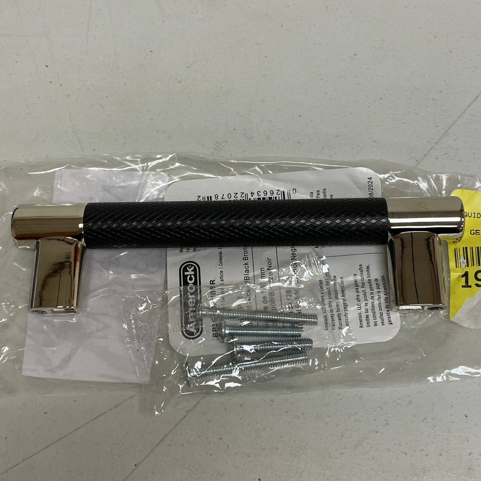 Amerock 5" Cabinet Pull Polished Nickel/Black Bronze BP36558PNBBR