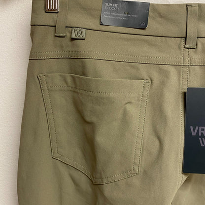 VRST Men's Limitless 4-Way Stretch 5-Pocket Slim Fit Pant Earl Grey MAX200402
