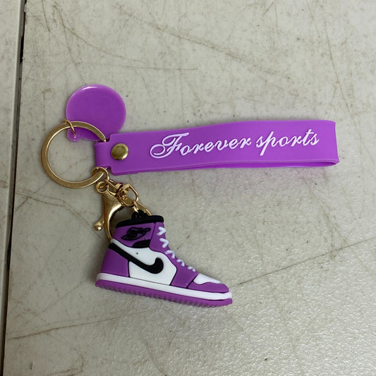 New Assorted Silicone 3D Nike Keychain with Purple Air Jordan 1 Hi Accessory