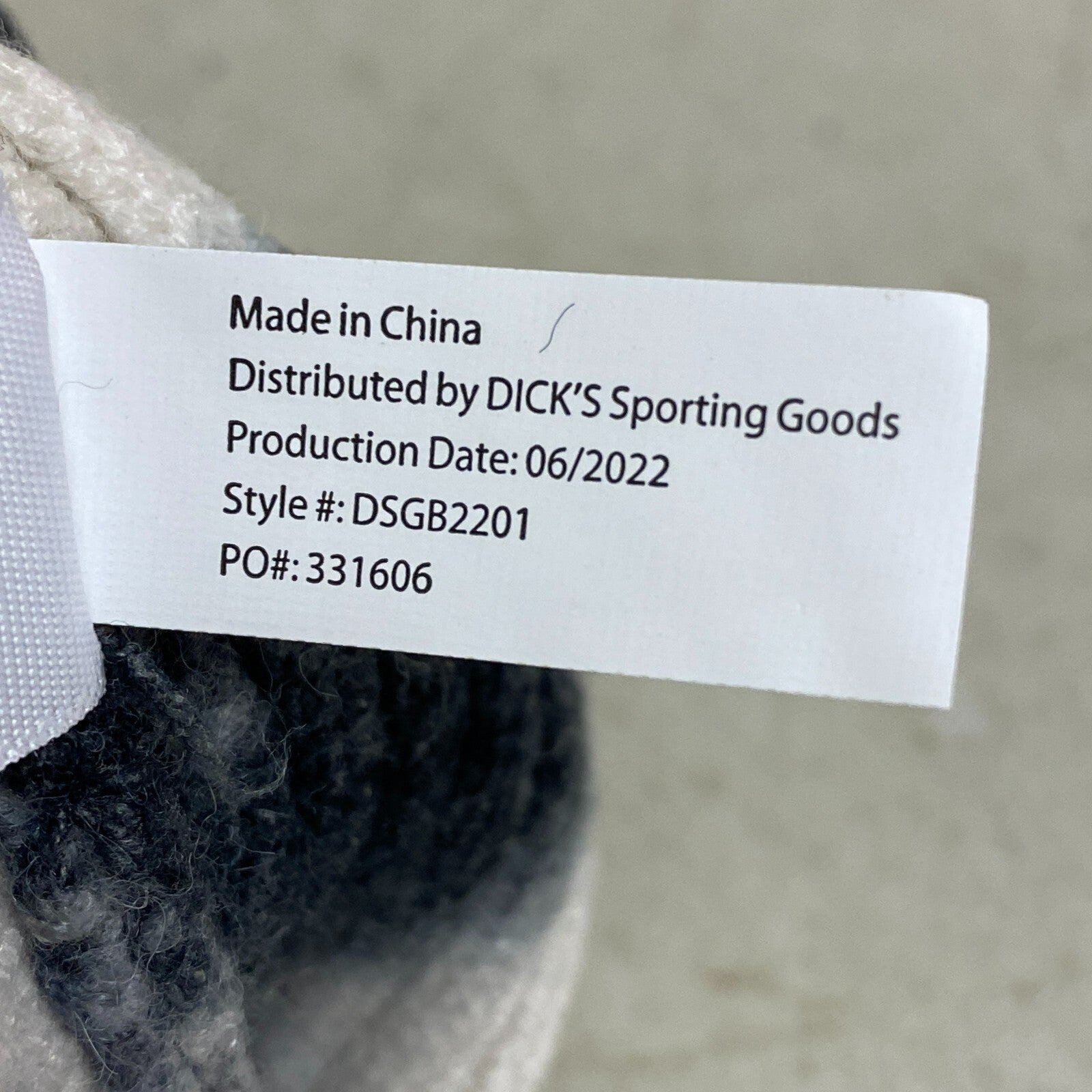 Boys' Tie Dye Beanie Black Stylish Trendy White/Black DSGB2201