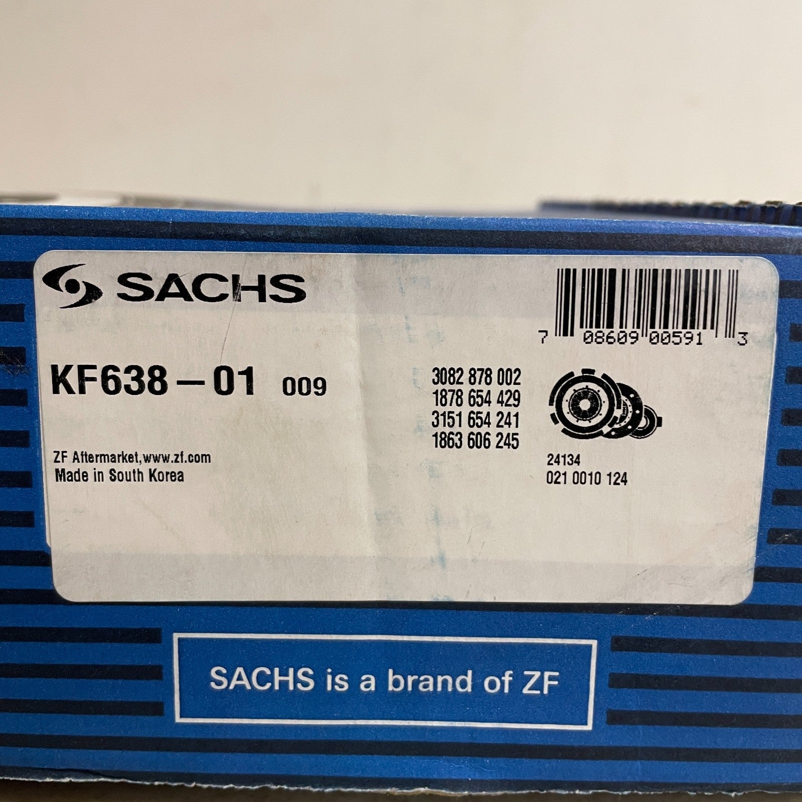 SACHS Xtend Clutch Kit KF638-01 for Mazda Protege 1990-1991 OE Replacement