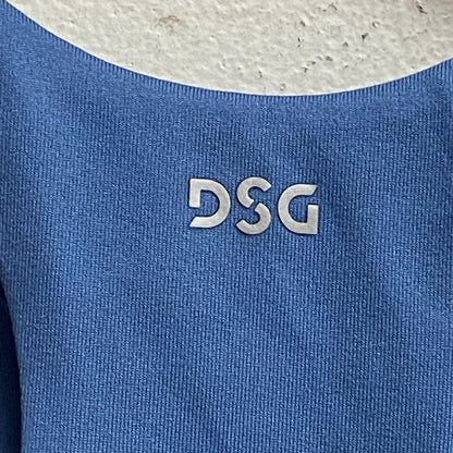 DSG Girls' Shelf Bra Tank Top Basin Blue Sleeveless Solid Racerback DAG23712