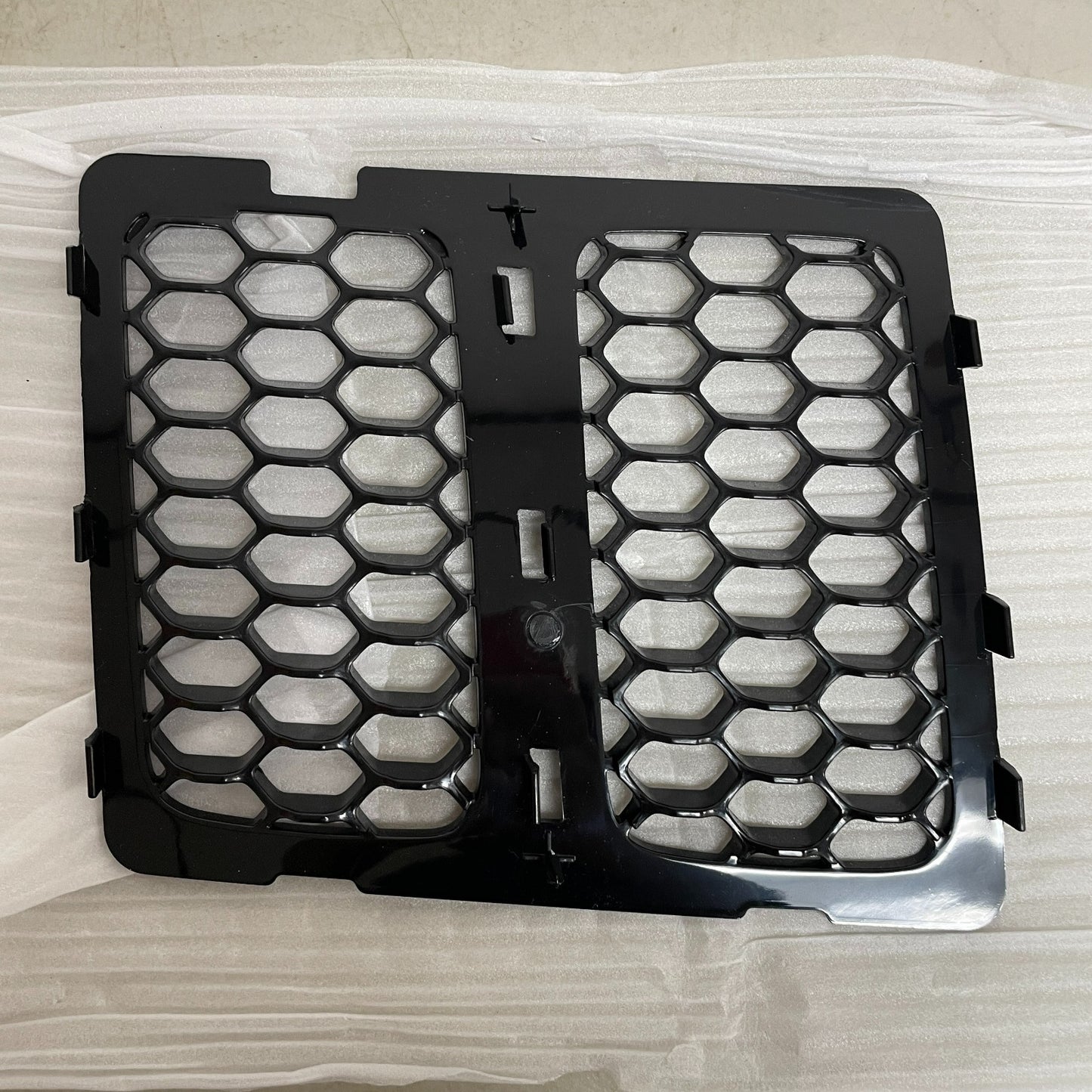 CheroCar Front Grill Inserts Kit Honeycomb Mesh Black Jeep Grand Cherokee 14-16