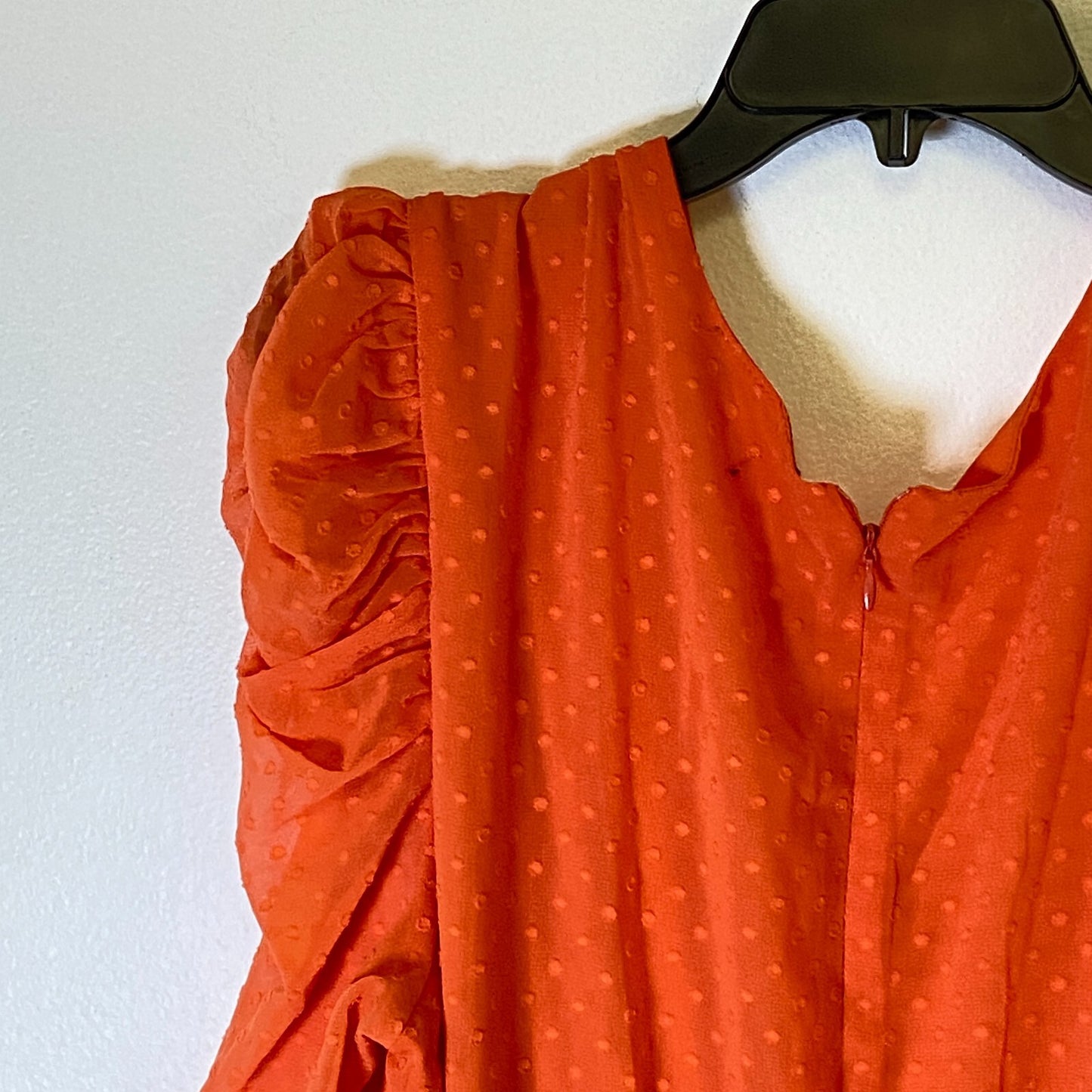 Danny & Nicole Plus 3/4 Sleeve Clip Fit Flare Dress Size 18W Color Dark Peach