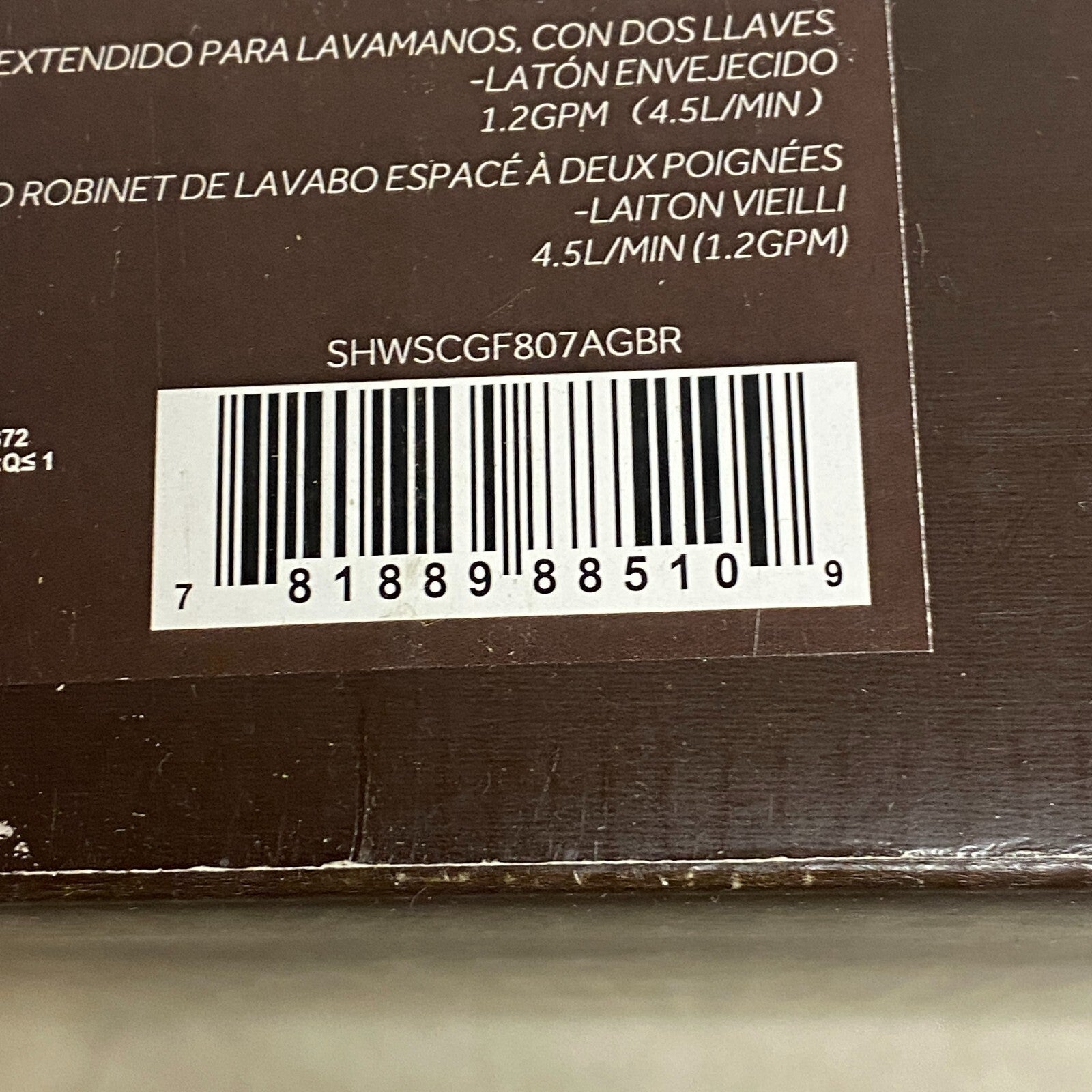 Signature Hardware Greyfield Widespread Bathroom Faucet - Aged Brass