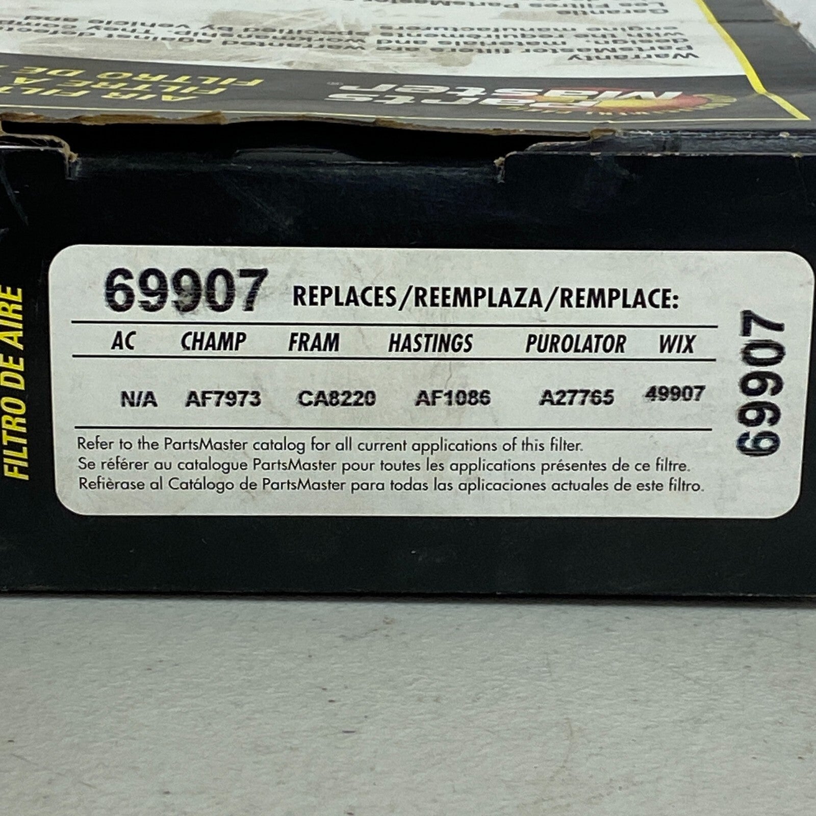 Engine Air Filter For BMW X5 '06-'01 Parts Master 69907