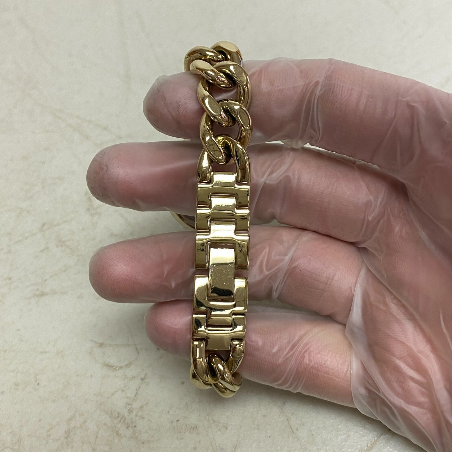 Armitron Women's Genuine Crystal Accented Chain Bracelet Watch, 75/5822GP