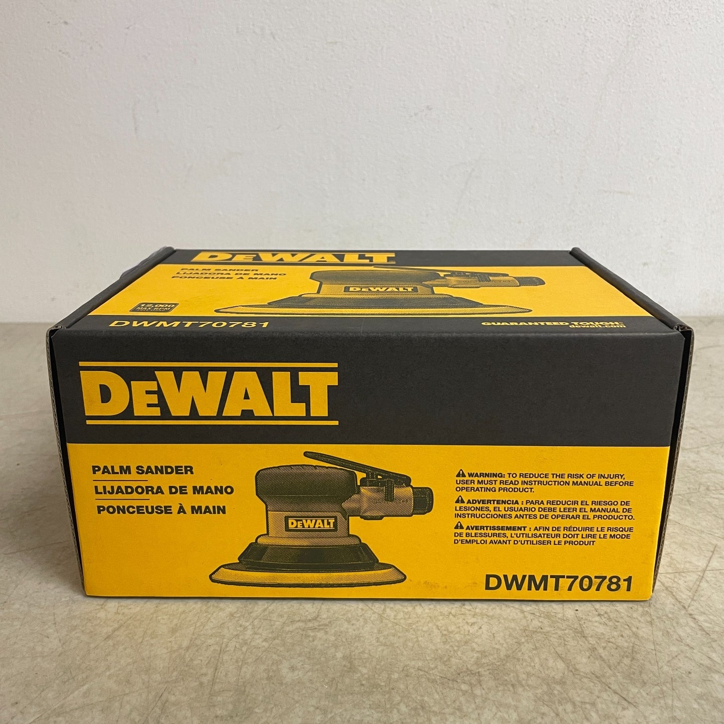 DeWalt 6" Pneumatic Palm Sander DWMT70781 Touch-Control 12,000 RPM