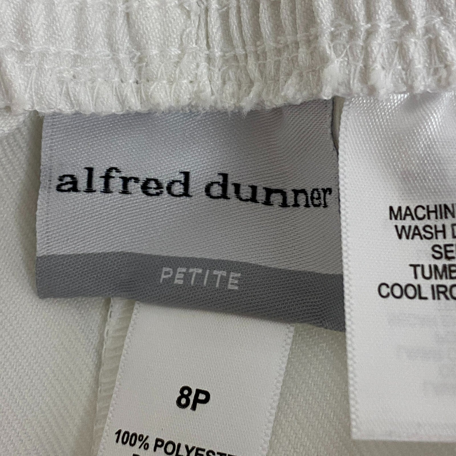 ALFERD DUNNER CLASSIC WHITE SIZE 8P 01708 CX