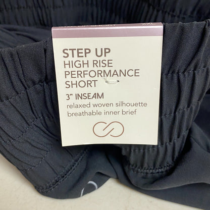 CALIA Performance Step Up Woven High Rise Petal Hem Short Pure Black WAX12259PRT