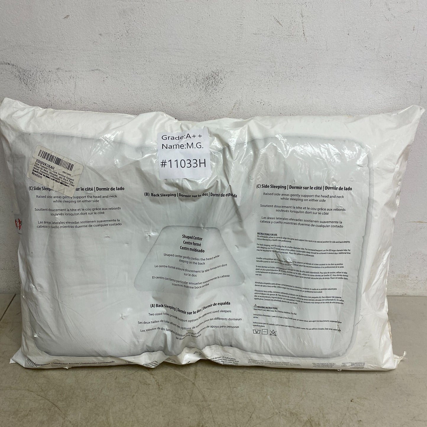 Core Products Tri-Core Cervical Support Mid Size Neck and Back Pillow