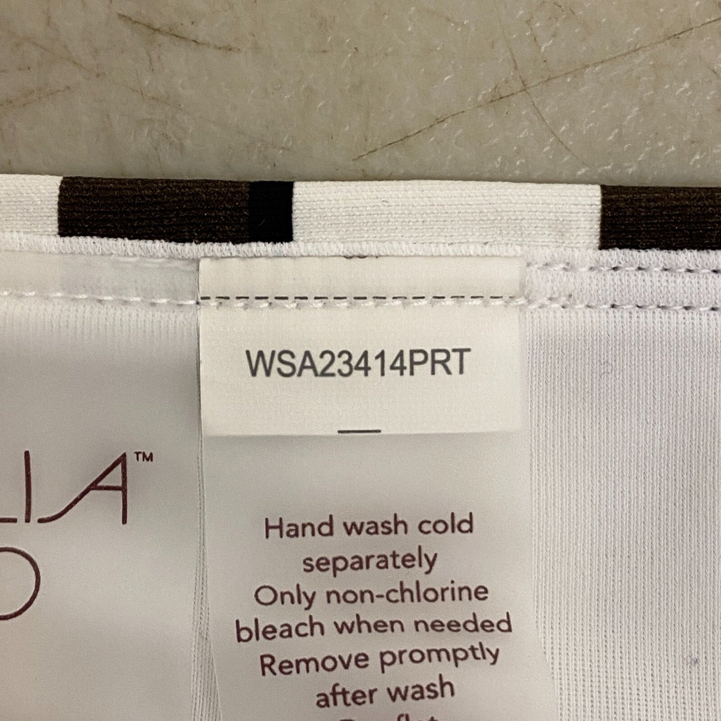 Calia Women's Wide Banded High Leg Swim Bottoms Variegated Stripe WSA23414PRT