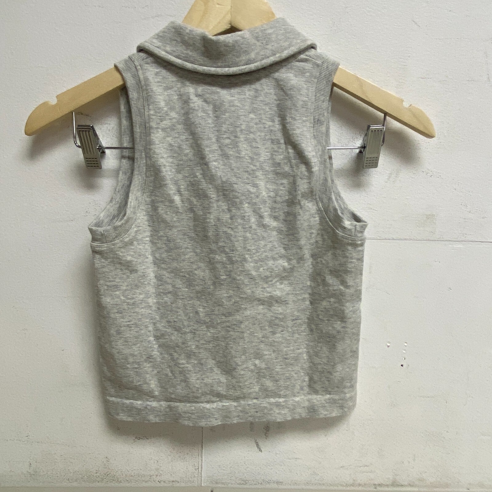 DSG Twitch + Allison Women's Seamless Collared Tank Top Light Heather Grey